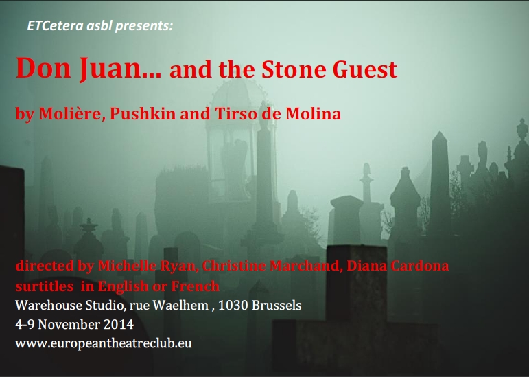 Affiche. Schaerbeek. Дон Жуан... и Каменный Гость. Don Juan… and the Stone Guest. 2014-11-04